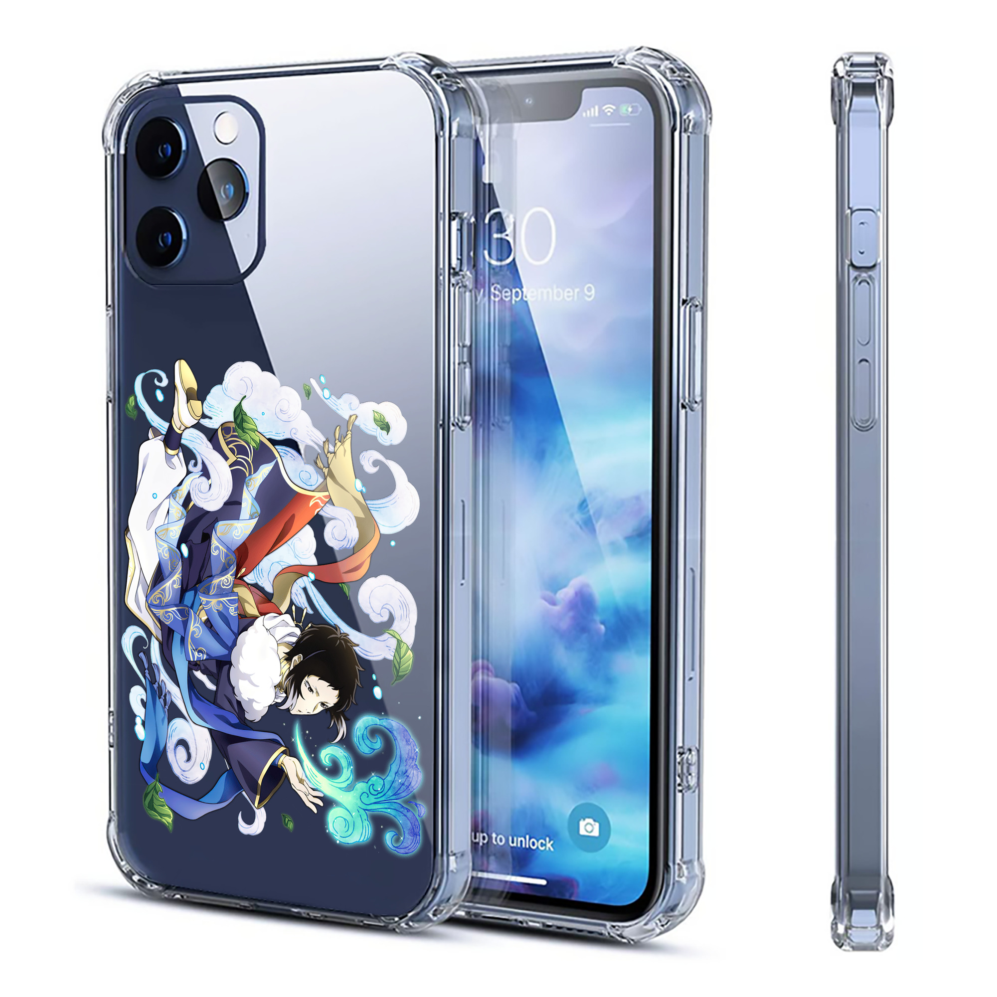 （画像用） 文豪ストレイドッグス Bungo Stray Dogs 【iPhone 12シリーズ対応】透明スマホケース（クリアソフトケース）
